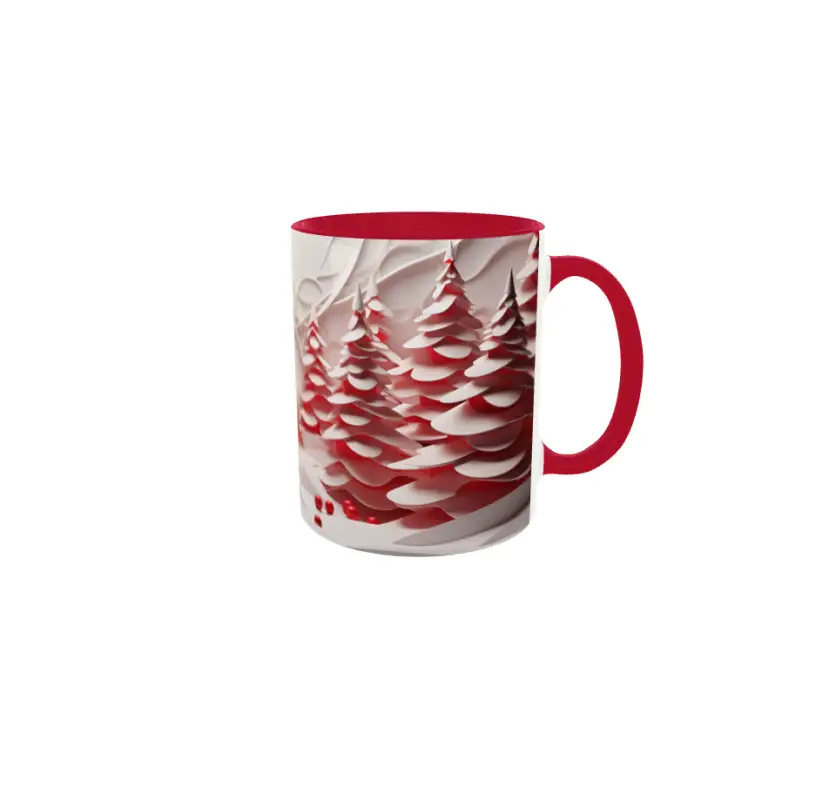 Iarna decor, cana din ceramica, 330ml, model cgs1784v
